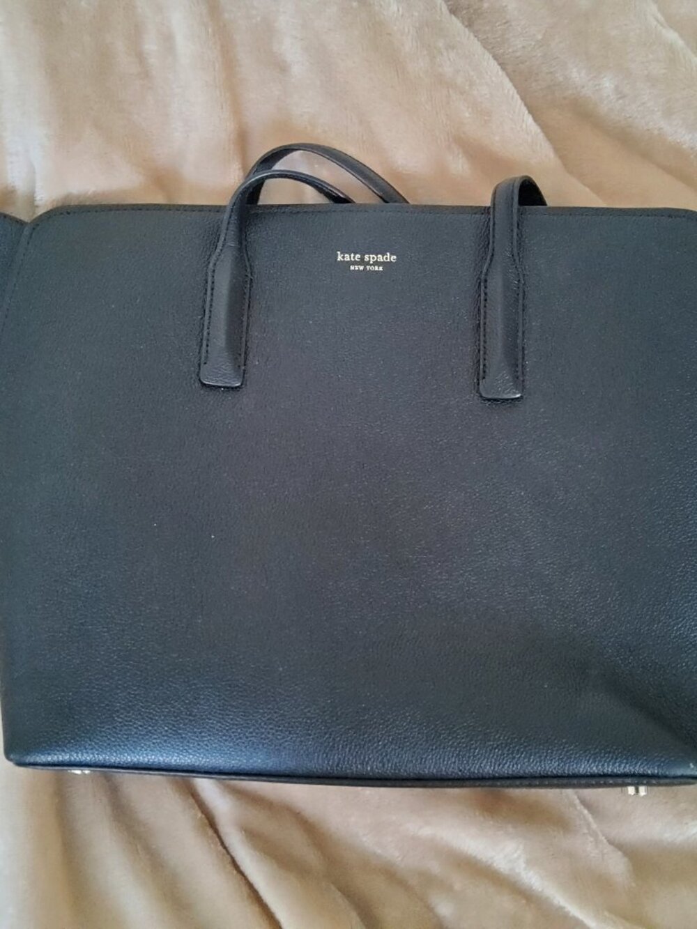 Kate Spade Pebble leather Black Tote bag